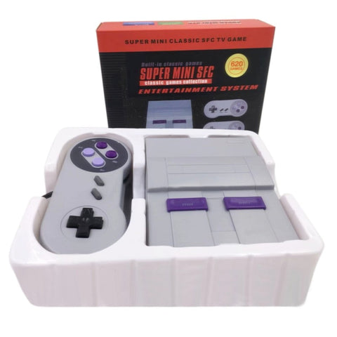 1 Set Family Video Games Handheld Console Retro Super Classic Game Mini 8 Bit Gaming Player with 2x Gamepads Gift for Kids